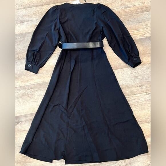 ZARA Belted Midi Dress NWT - Picture 13 of 13